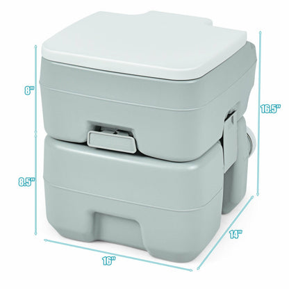 Professional title: "Portable 5.3 Gallon Commode for RV Camping, Indoor, and Outdoor Use"