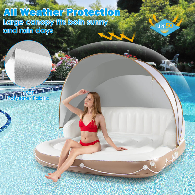 Professional title: "Premium Inflatable Pool Float Lounge for Relaxing and Swimming"