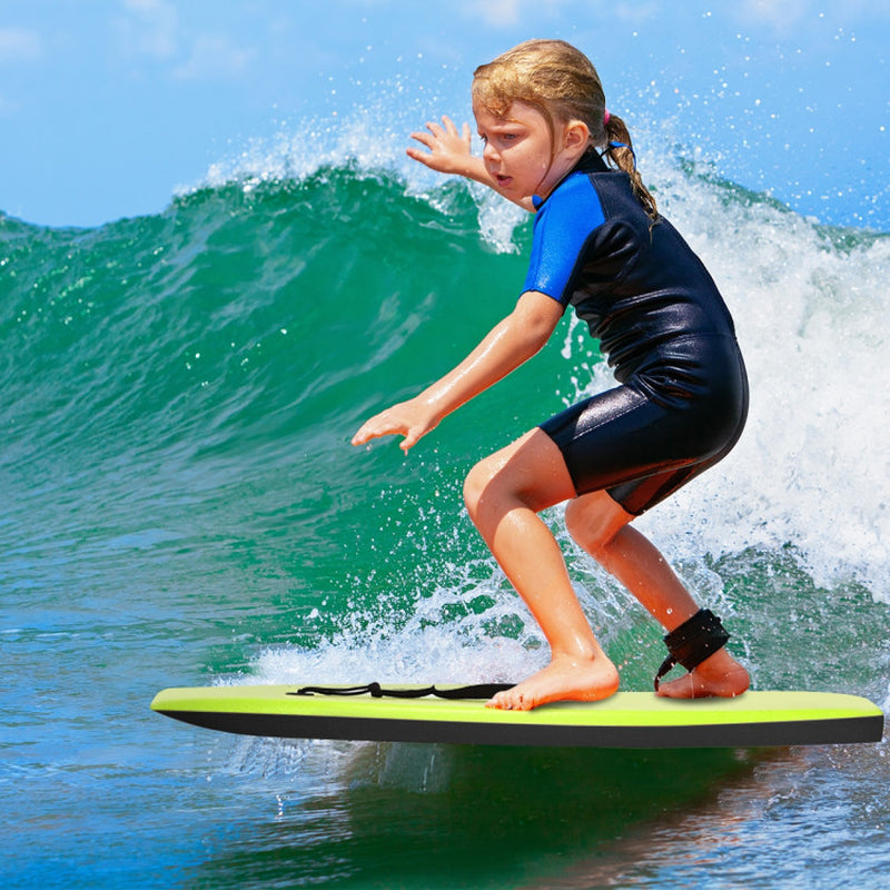 Professional title: "High-Performance Lightweight Bodyboard with Leash - Large"