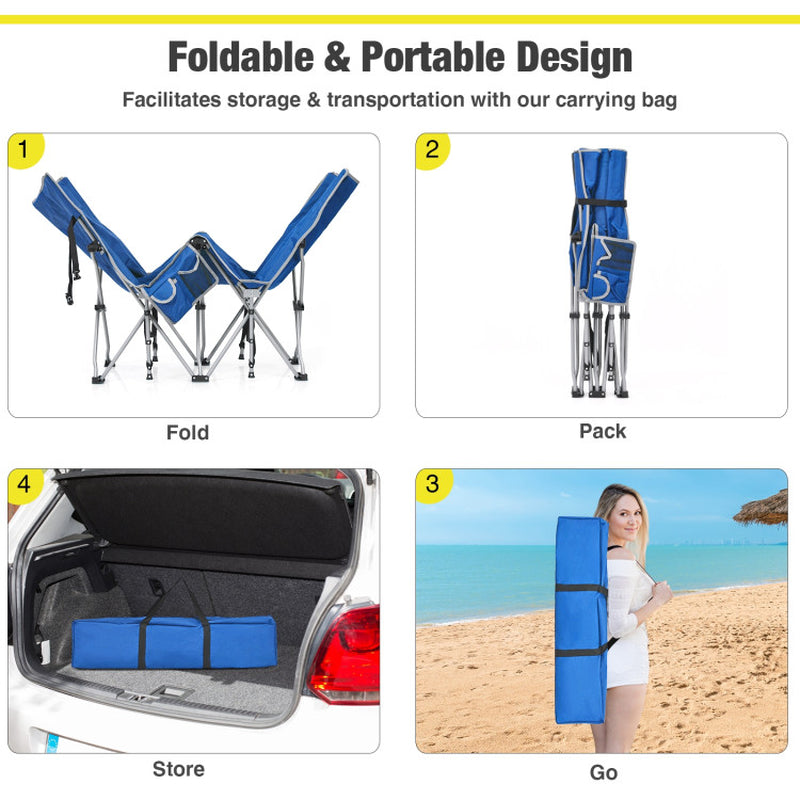 Professional title: ```Green Folding Camping Cot with Side Storage Pocket and Detachable Headrest```