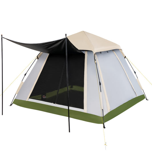 Professional title: "Spacious Instant Pop-Up Camping Tent for 2-4 People with Detachable Rainfly"