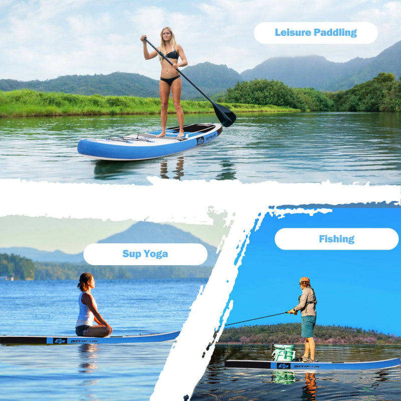 Professional title: ```10.5-Foot Inflatable Stand-Up Paddle Board Set with Carrying Bag and Aluminum Paddle```