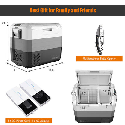 Professional title: "70 Quart Portable Electric Cooler for Car Camping"