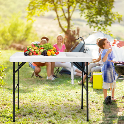 Professional title: ```Collapsible Portable Fish Cleaning and Cutting Table```