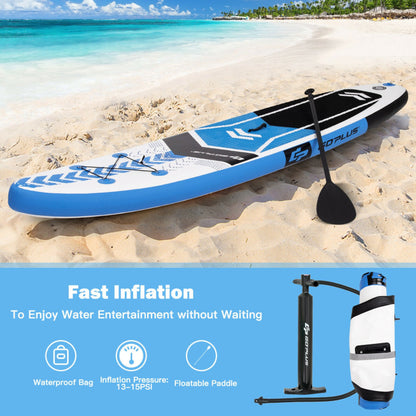 Professional title: ```10.5-Foot Inflatable Stand-Up Paddle Board Set with Carrying Bag and Aluminum Paddle```