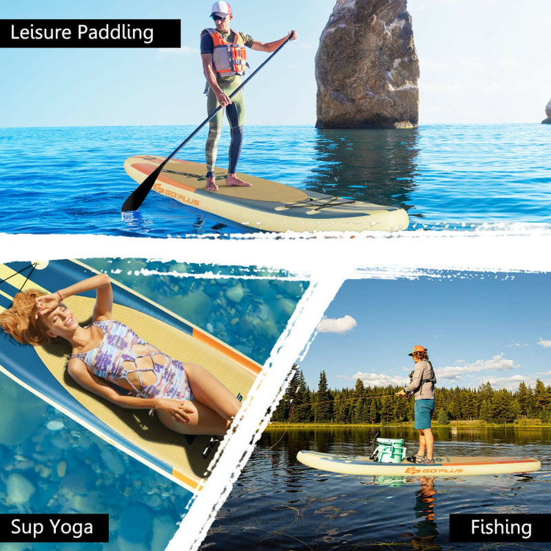 Professional title: "Premium Inflatable Stand Up Paddle Board with Bag, Aluminum Paddle, and Hand Pump - Size M"