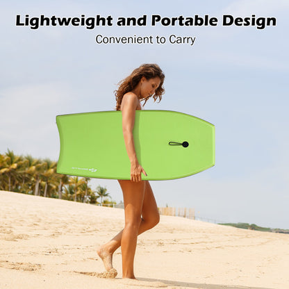 Professional title: "High-Performance Lightweight Bodyboard with Leash - Large"