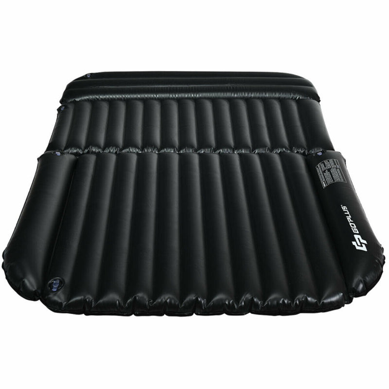 Professional title: "Portable SUV Backseat Inflatable Air Mattress Travel Pad Set with Pump for Outdoor Use"