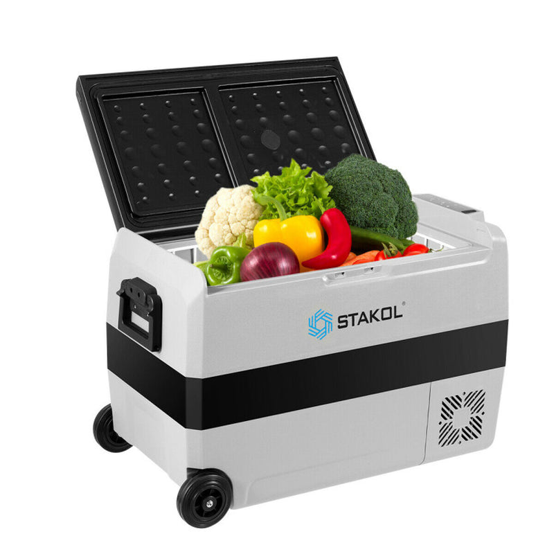 Professional title: "53-Quart Portable Electric Car Cooler Refrigerator"