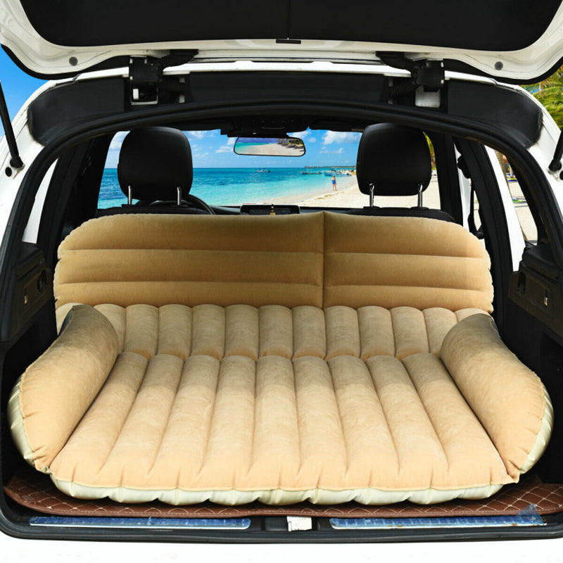 Professional title: "Portable SUV Backseat Inflatable Air Mattress with Pump for Travel and Camping"