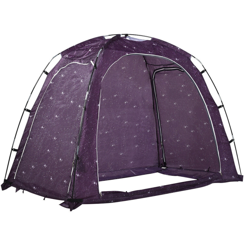 Professional title: "Indoor Privacy Bed Tent with Carry Bag for Play and Relaxation"