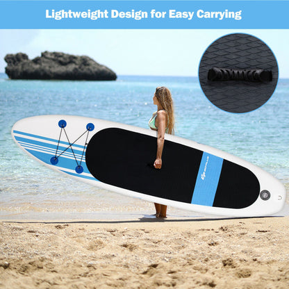 Professional title: "10-Foot Inflatable Stand-Up Paddle Board Set with Carrying Bag"