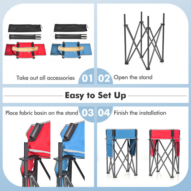 Professional title: "Set of 2 Folding Camping Tables with Spacious Storage Sink Ideal for Picnics"