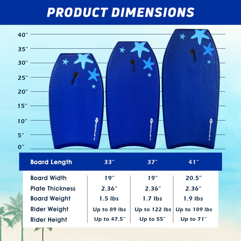 Professional title: "41-Inch Lightweight and Portable Surfing Bodyboard for Enhanced Mobility"