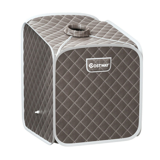 Portable Folding Steam Sauna Spa in Gray - 2L Capacity