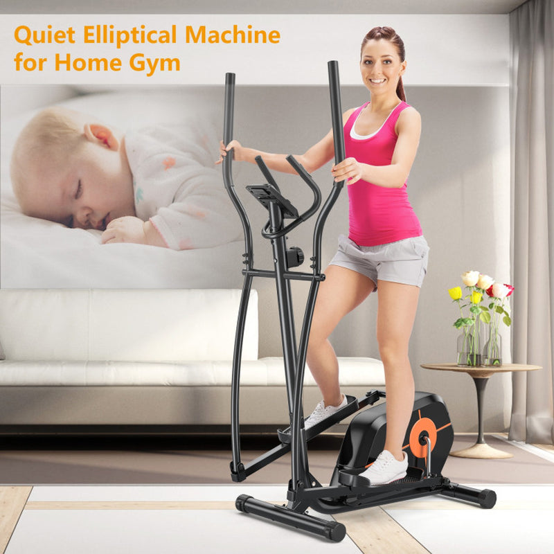 Elliptical Exercise Machine Magnetic Cross Trainer with LCD Monitor