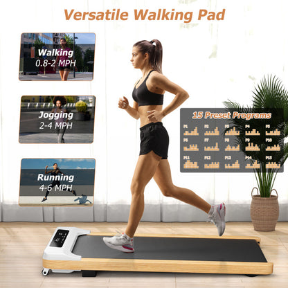 Under Desk Treadmill with Remote Control and LED Display for Home Office