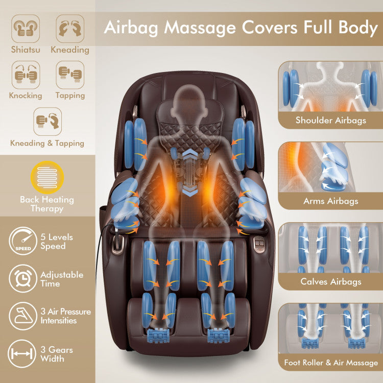 Therapy 03 - Full Body Zero Gravity Shiatsu Massage Chair with Built-In Heat System