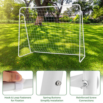 Soccer Goal for Backyard with Heavy Duty Frame and Ground Stakes