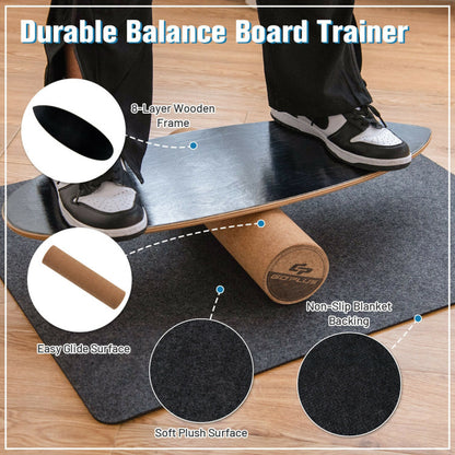 Balance Board Trainer for Core Strength-Black