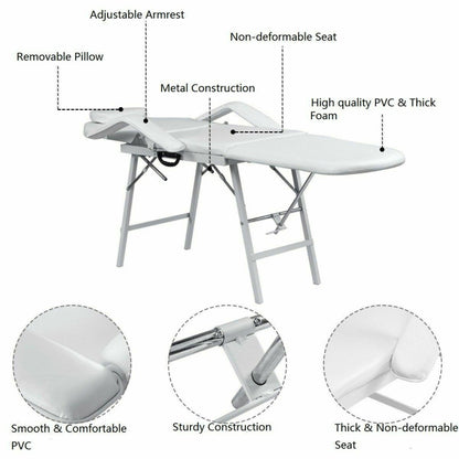 73-Inch Portable Tattoo Salon and Facial Bed Massage Table