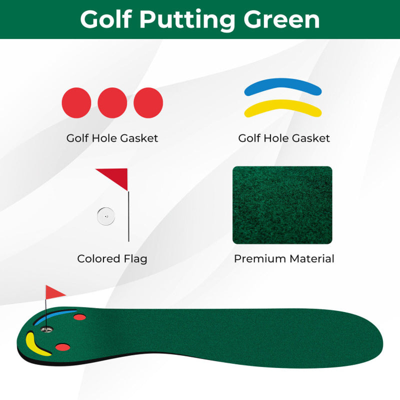 Golf Putting Green Set for Indoor Outdoor Use