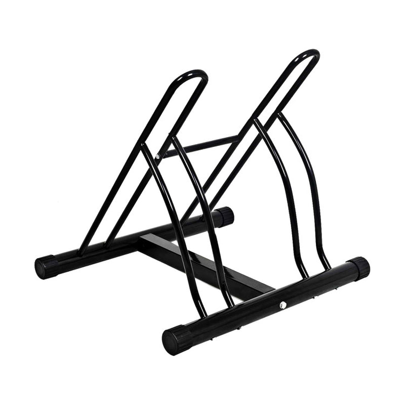 Bike Stand Cycling Rack Floor Storage Organizer for 2-Bicycle