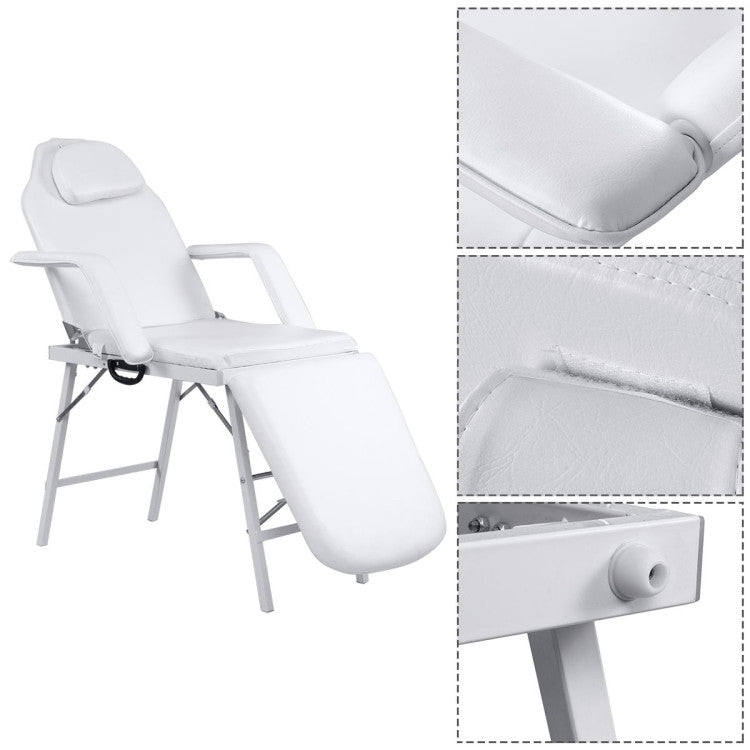 73-Inch Portable Tattoo Salon and Facial Bed Massage Table