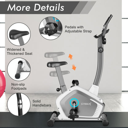 Magnetic Stationary Upright Cycling Bike with 8-Level Resistance