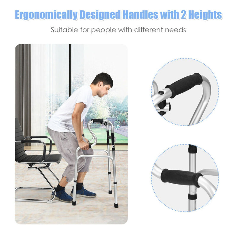 Aluminum Folding Walker with One-Button Operation