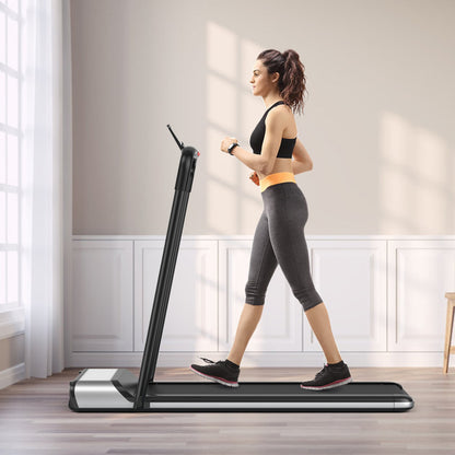 Ultra-Thin Electric Folding Motorized Treadmill with LCD Monitor Low Noise