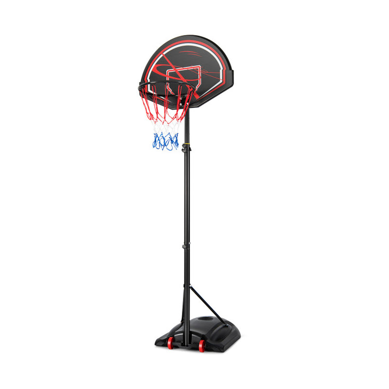 Portable Basketball Hoop Stand with Wheels and 2 Nets