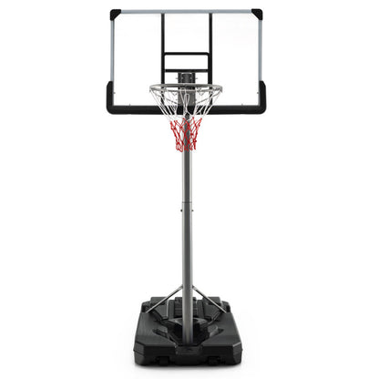 Basketball Hoop with 5.4-6.6FT Adjustable Height and 50" Backboard-Black