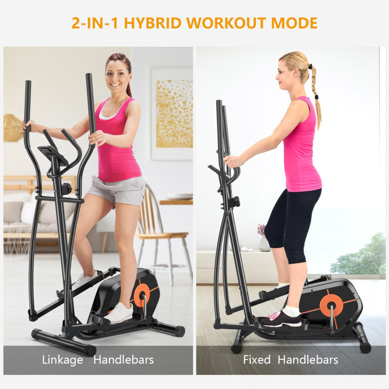 Elliptical Exercise Machine Magnetic Cross Trainer with LCD Monitor