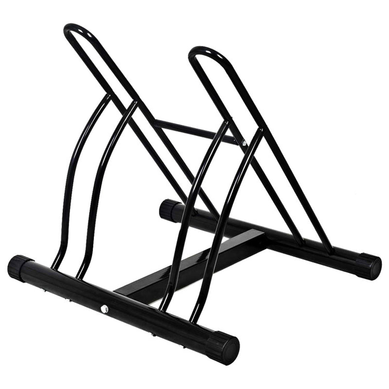 Bike Stand Cycling Rack Floor Storage Organizer for 2-Bicycle