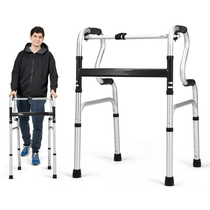 Aluminum Folding Walker with One-Button Operation